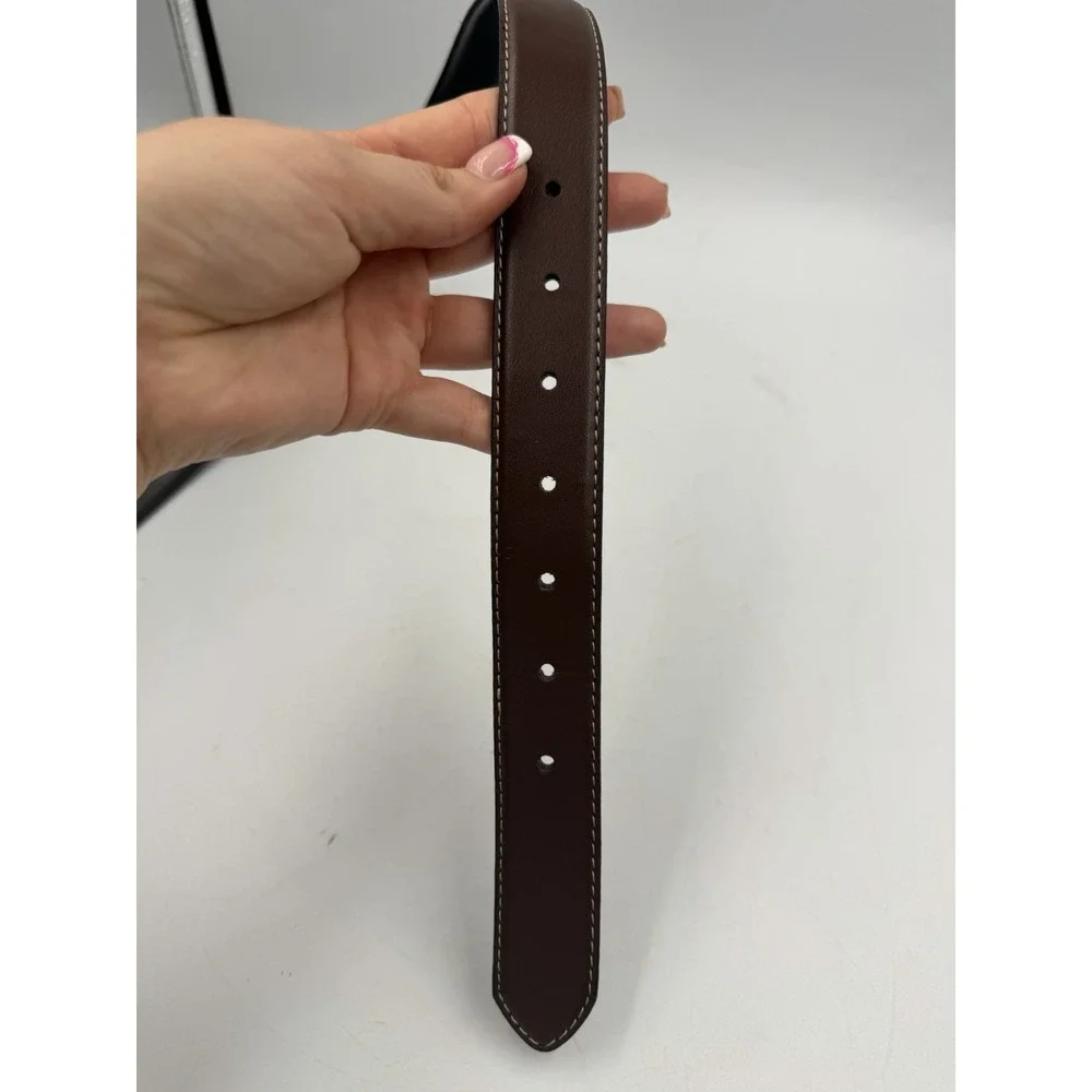 Steve Madden Men's Solid Brown/Black Dress Belt 26-28